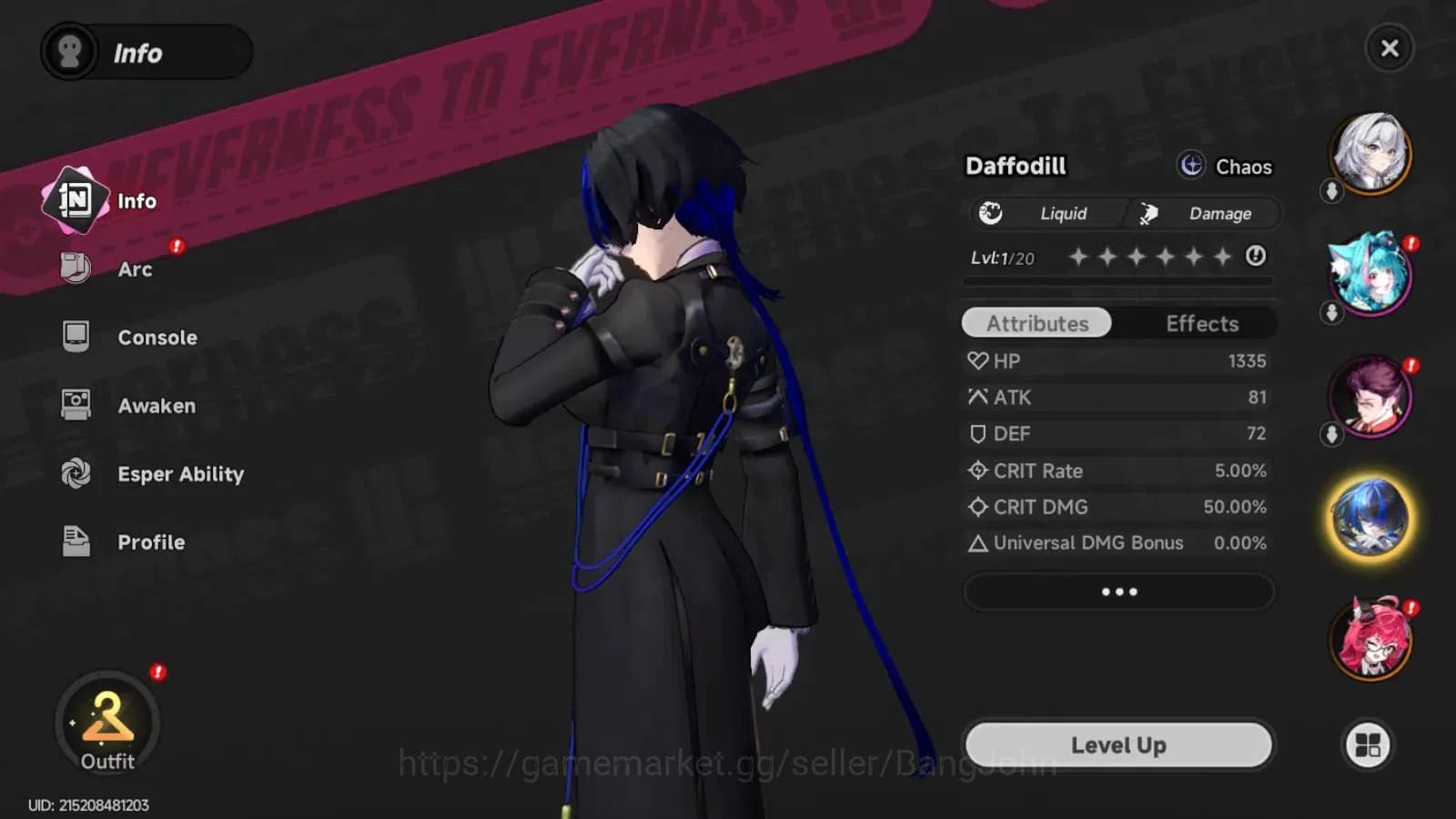 Neverness to Everness Accounts NA|Starter Lvl 3|2SSR(Nanally,Daffodil)+5SR+Sign H image 8