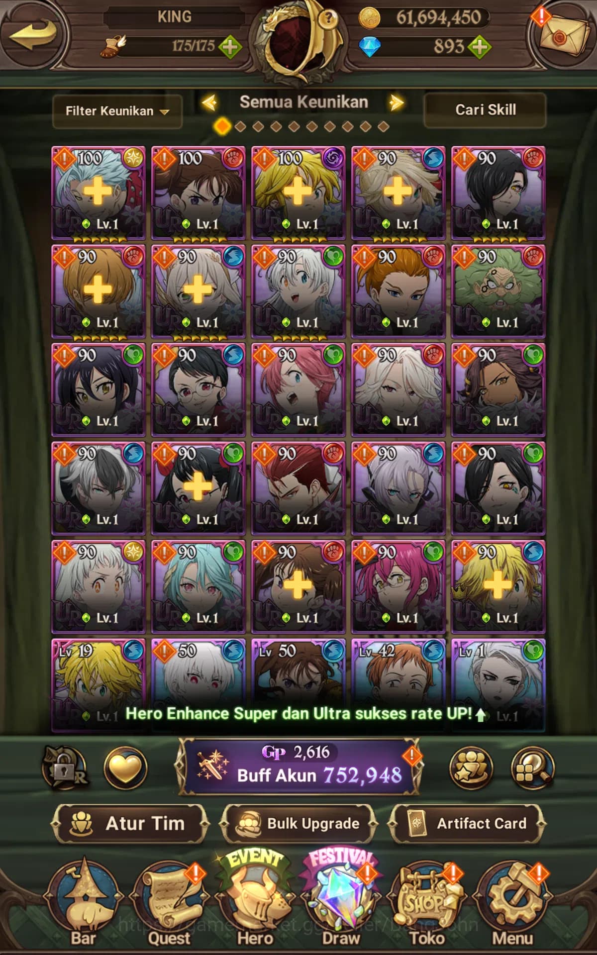 The Seven Deadly Sins: Grand Cross Accounts Global | Starter | DM 888|752K CC|UR BAn, Diane,Ro image 7