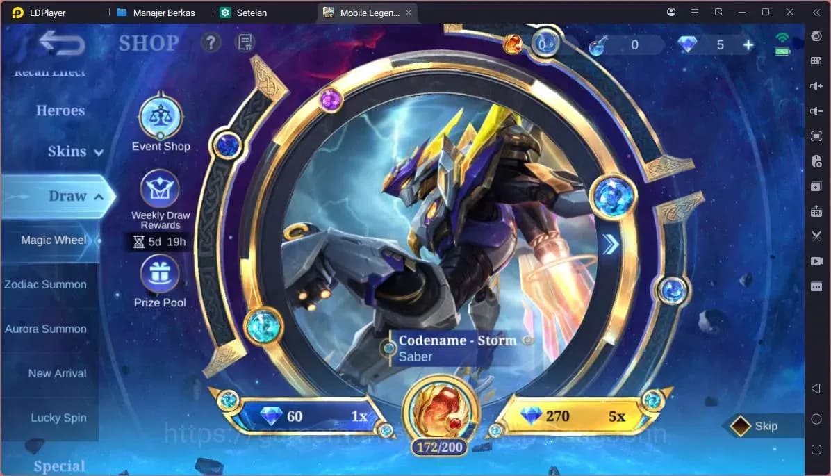 Mobile Legends: Bang Bang Accounts GLOBAL 132 Hero Skin 283|Granger Prime|KOF Karina| image 1