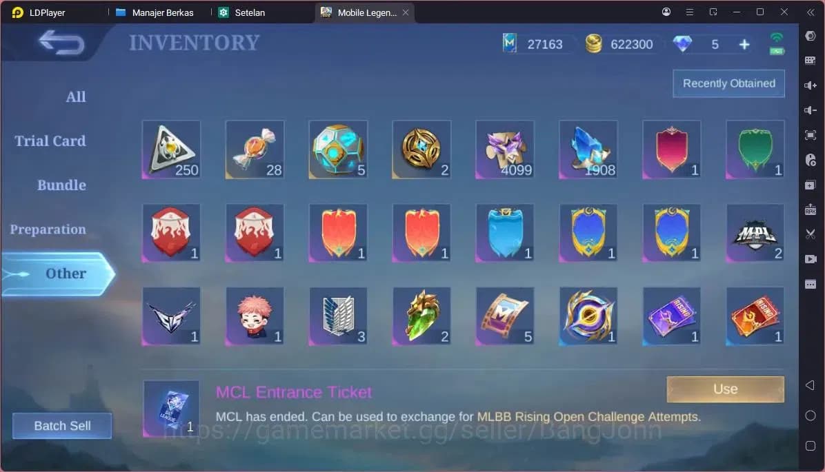 Mobile Legends: Bang Bang Accounts GLOBAL 132 Hero Skin 283|Granger Prime|KOF Karina| image 11