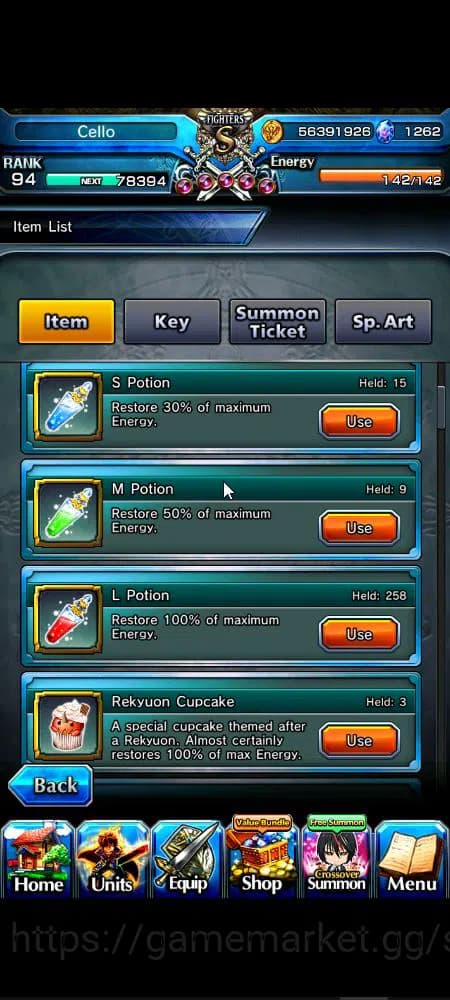 Grand Summoners Accounts Global|Rank 94|1,2k cc|18 Ascend+6 TW|[Okarun,S Ch image 14