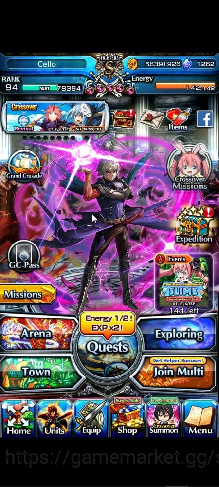 Grand Summoners Accounts Global|Rank 94|1,2k cc|18 Ascend+6 TW|[Okarun,S Ch image 15