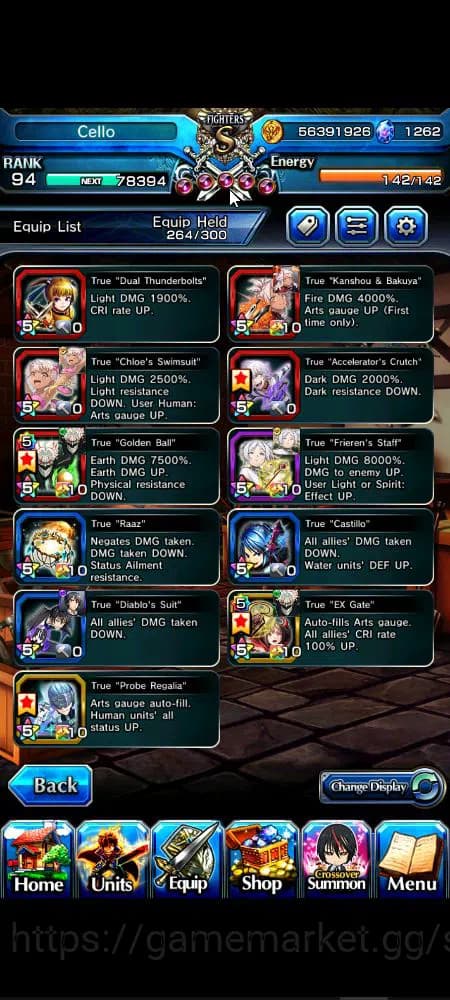 Grand Summoners Accounts Global|Rank 94|1,2k cc|18 Ascend+6 TW|[Okarun,S Ch image 16