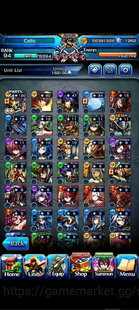 Grand Summoners Accounts Global|Rank 94|1,2k cc|18 Ascend+6 TW|[Okarun,S Ch image 18