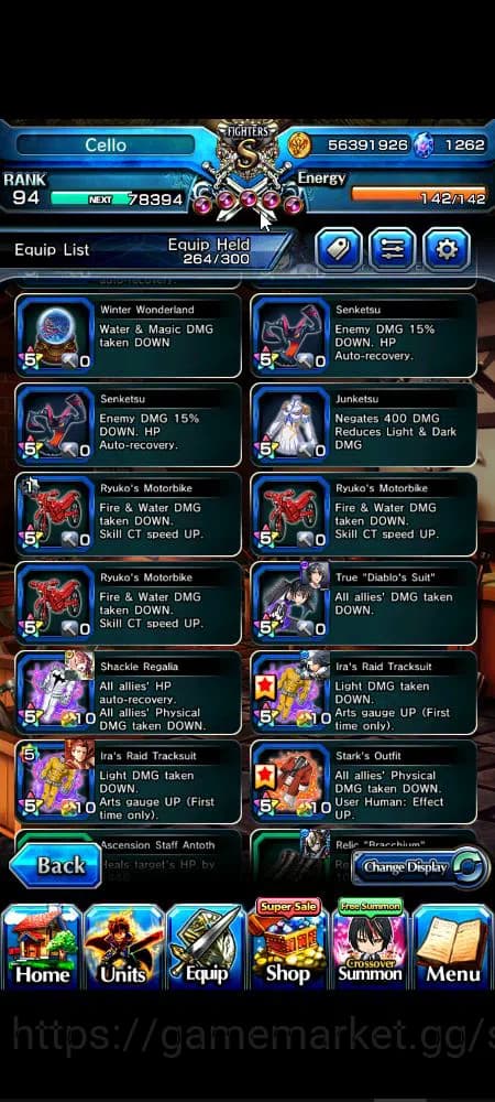 Grand Summoners Accounts Global|Rank 94|1,2k cc|18 Ascend+6 TW|[Okarun,S Ch image 4