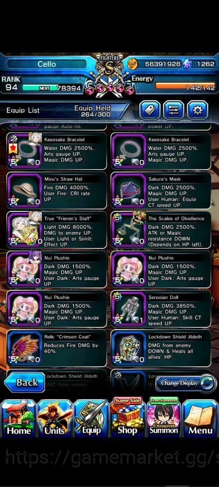 Grand Summoners Accounts Global|Rank 94|1,2k cc|18 Ascend+6 TW|[Okarun,S Ch image 6