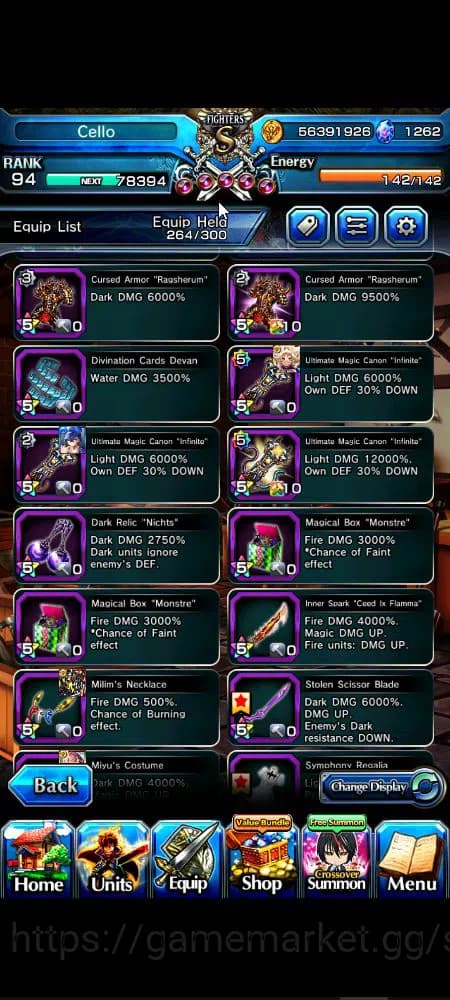 Grand Summoners Accounts Global|Rank 94|1,2k cc|18 Ascend+6 TW|[Okarun,S Ch image 7