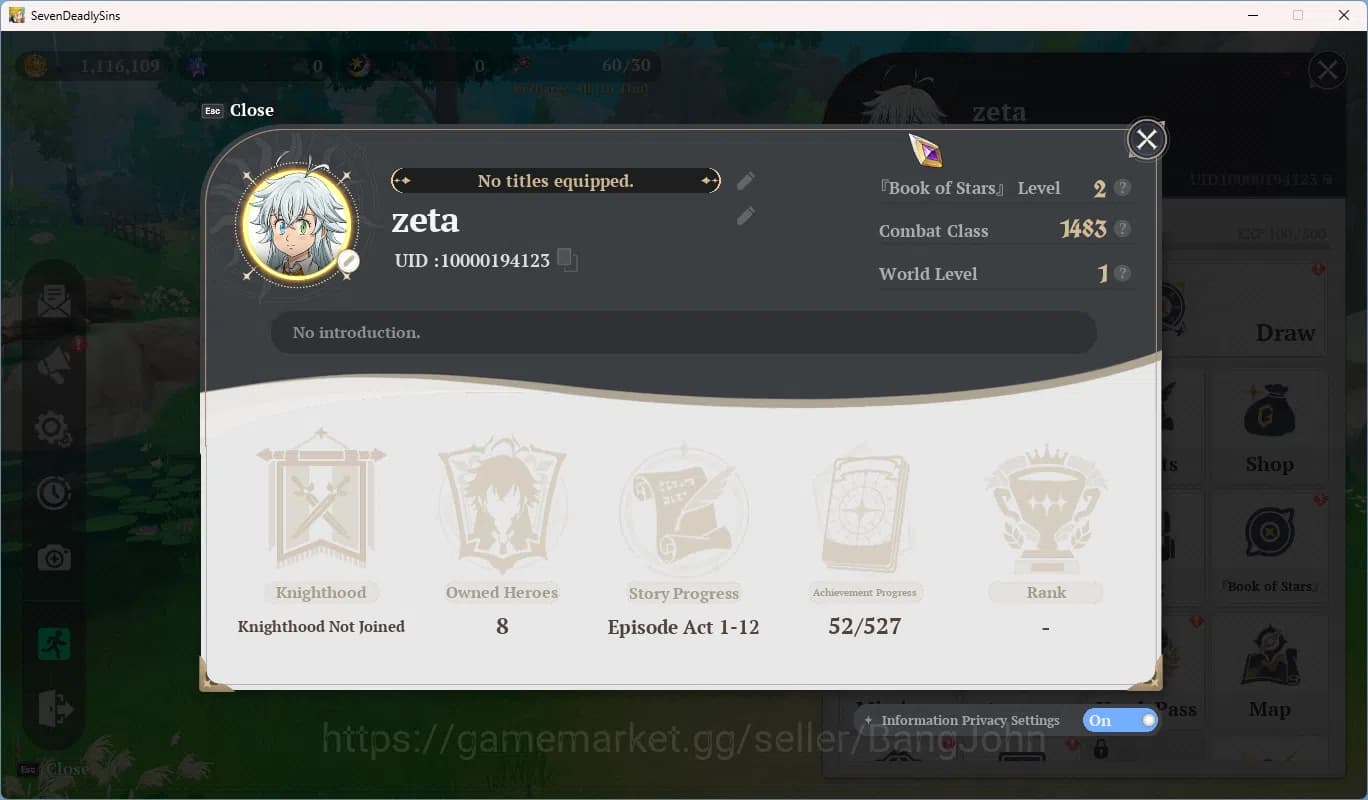 The Seven Deadly Sins: Origin Accounts NA West|FreshStarterLvl|3SSR|Escanor,Guila,mannie+ image 5