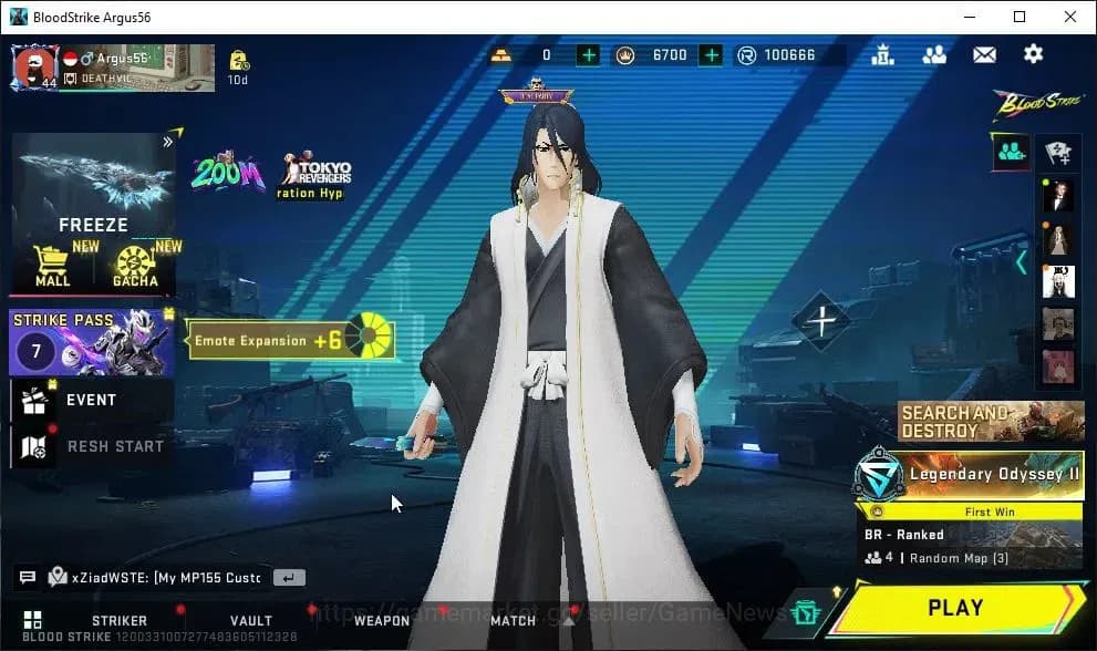 Blood Strike Accounts ASIA|8 ULTRA BF KNIFE-SYNTHWAVE +[Val,Volt,Origin- image 1