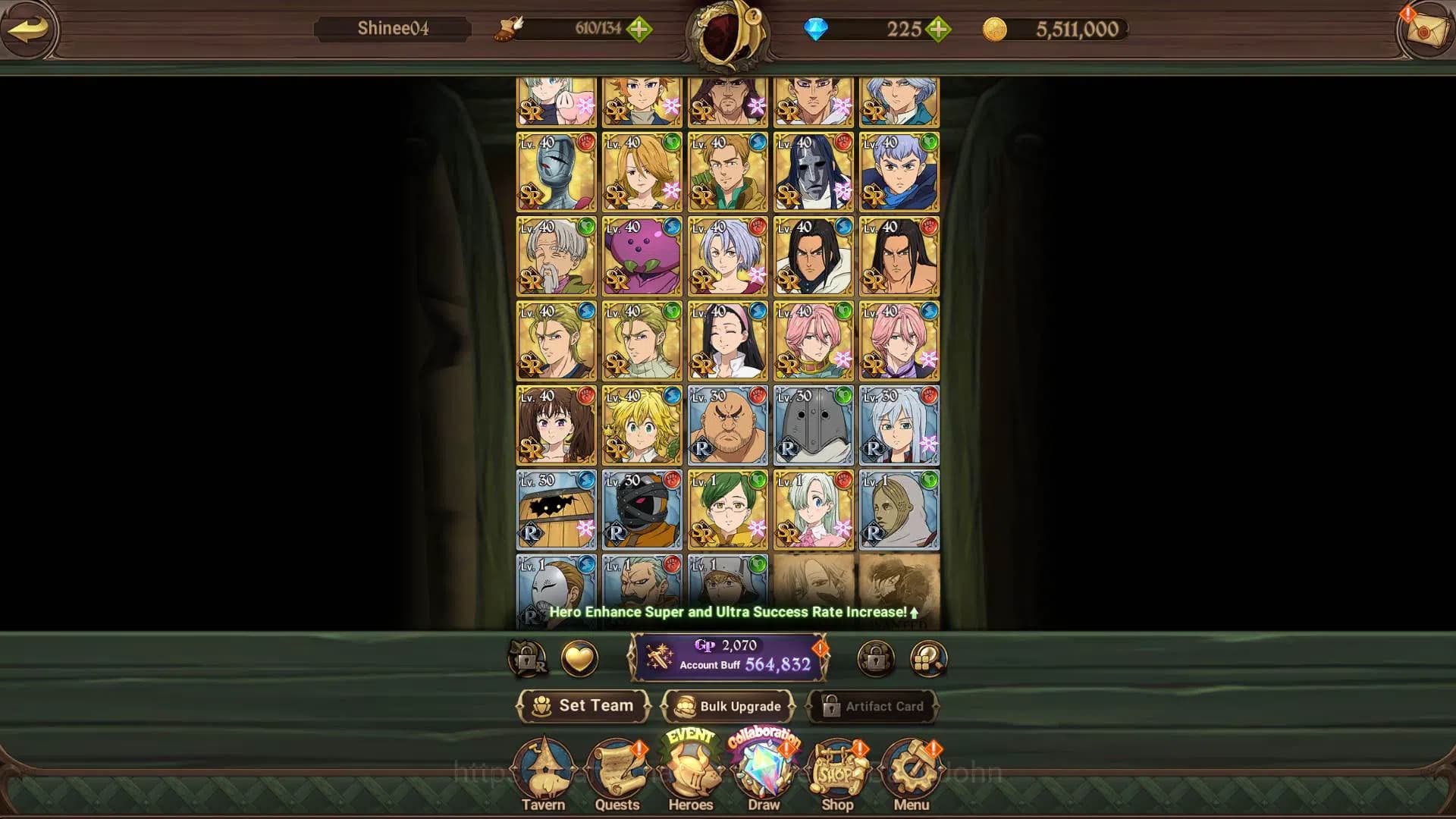 The Seven Deadly Sins: Grand Cross Accounts GLOBAL | 500K CC |Collab Re-Zero(Rem Emilia Subaru image 10