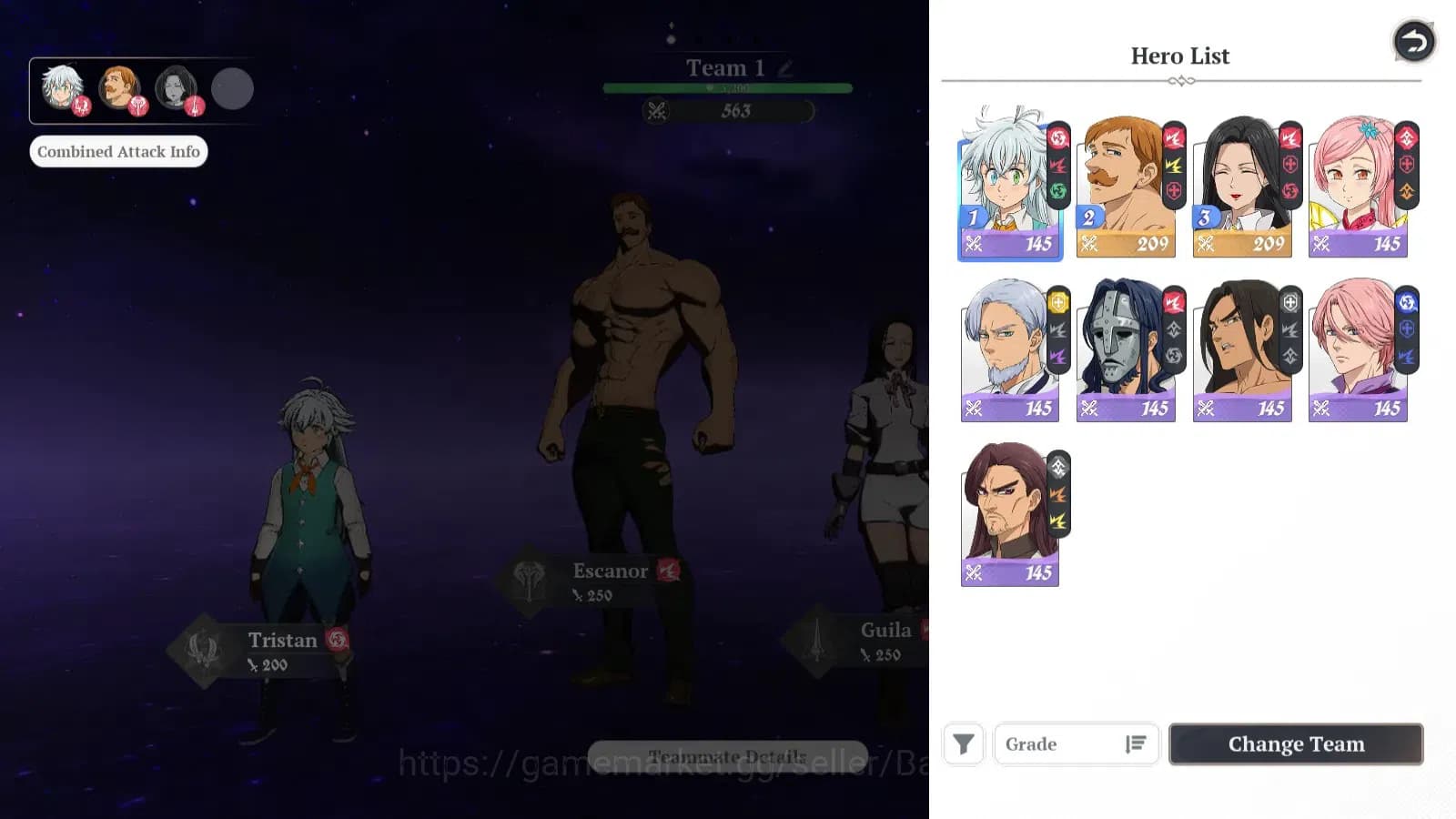 The Seven Deadly Sins: Origin Accounts EUROPE|Fresh Starter Lvl 2|2 SSR|Escanor,Guila,&7S image 3