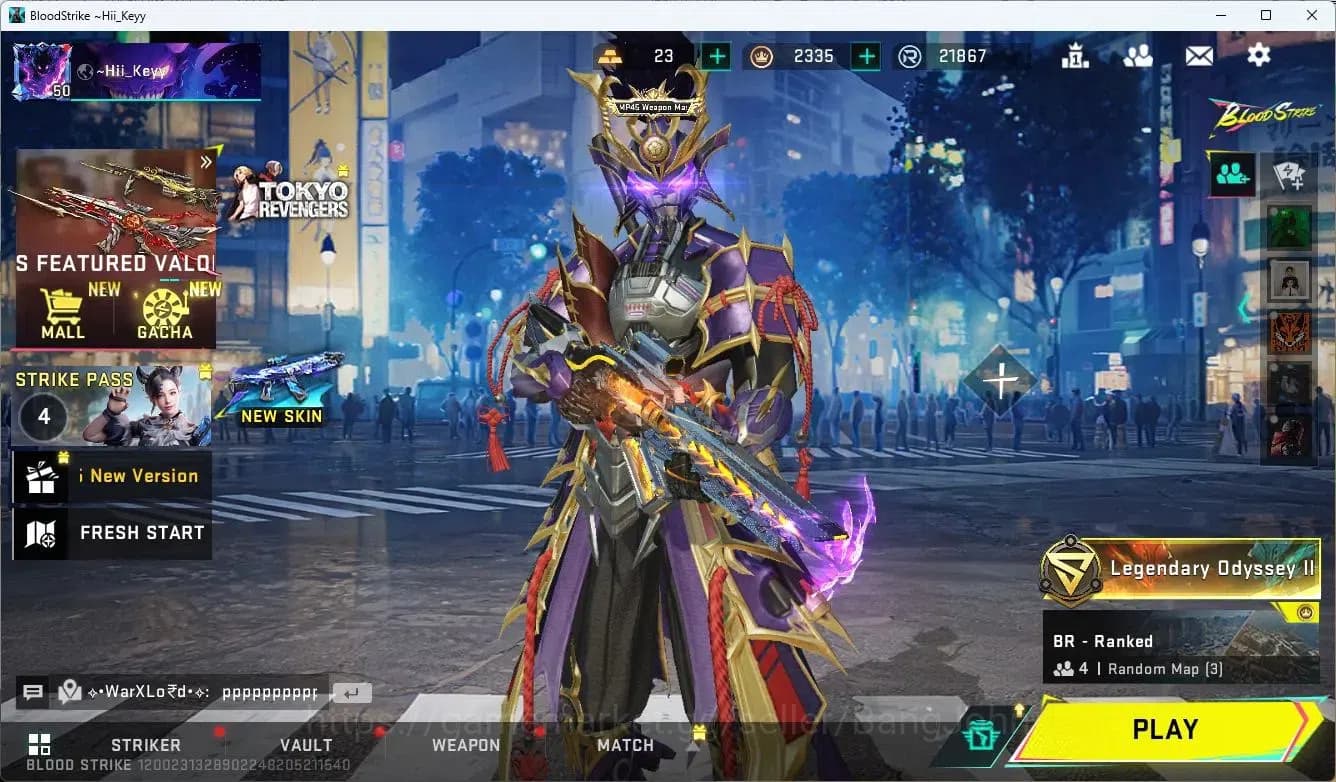 Blood Strike Accounts ASIA | 2 ETERNAL: AK47,KAG-6|1 TR|5 ULTRA Guns|1 L image 1