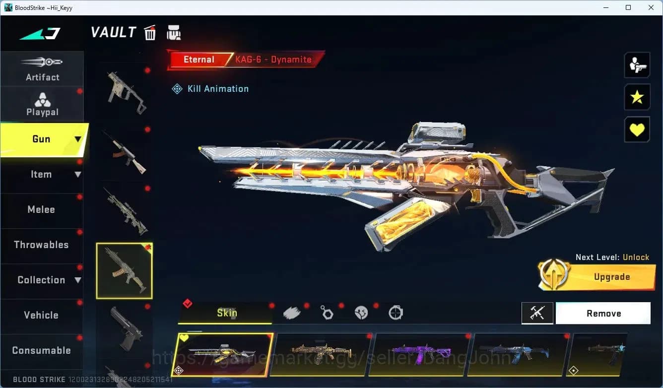 Blood Strike Accounts ASIA | 2 ETERNAL: AK47,KAG-6|1 TR|5 ULTRA Guns|1 L image 10