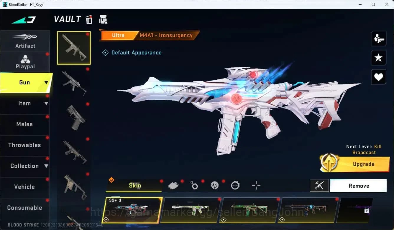 Blood Strike Accounts ASIA | 2 ETERNAL: AK47,KAG-6|1 TR|5 ULTRA Guns|1 L image 3