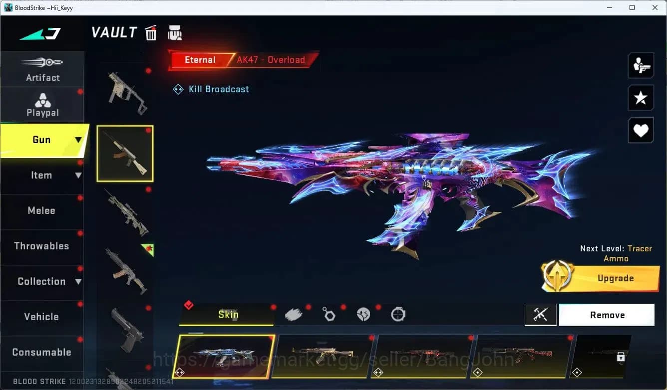 Blood Strike Accounts ASIA | 2 ETERNAL: AK47,KAG-6|1 TR|5 ULTRA Guns|1 L image 8