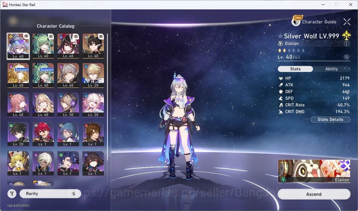 Honkai Star Rail Accounts ASIA | TL 28 | 6 LIMIT | SILVER WOLF999 E1 SIGN | image 3