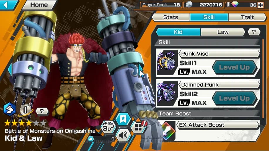 One Piece Bounty Rush Accounts Global | 10EX | Rank 18| Yamato, Roronoa Zoro, Th image 8