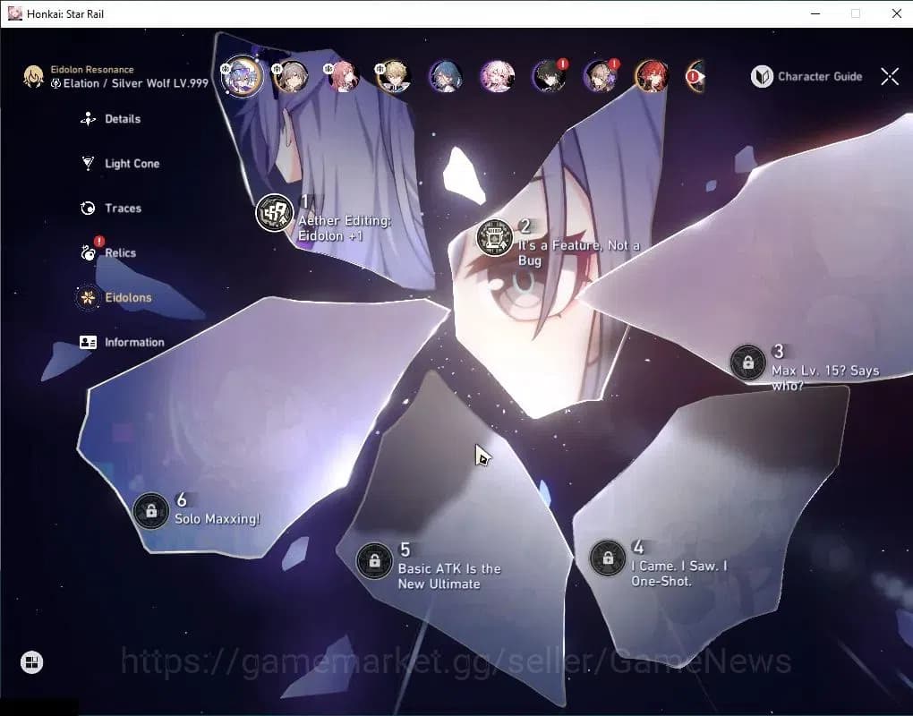 Honkai Star Rail Accounts Asia|TL 50|2 Limited| Silver Wolf LV 999 E2+Sign,B image 5