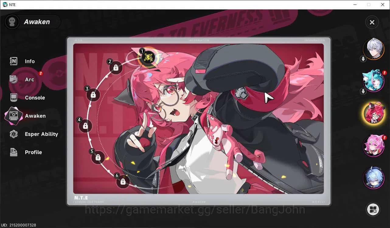 Neverness to Everness Accounts EUROPE | Starter Lv 3 | 1 SSR (Nanally+A1) + 5 SR image 5