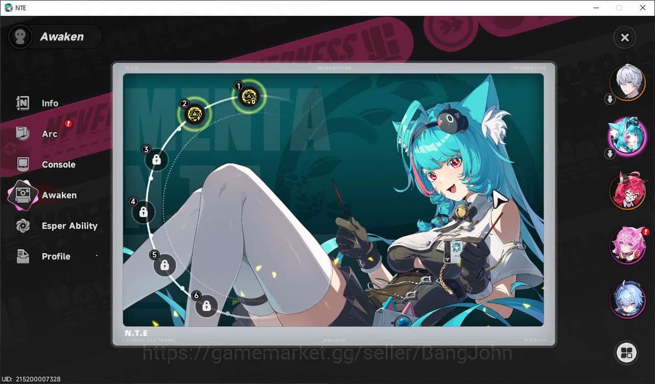 Neverness to Everness Accounts EUROPE | Starter Lv 3 | 1 SSR (Nanally+A1) + 5 SR image 6