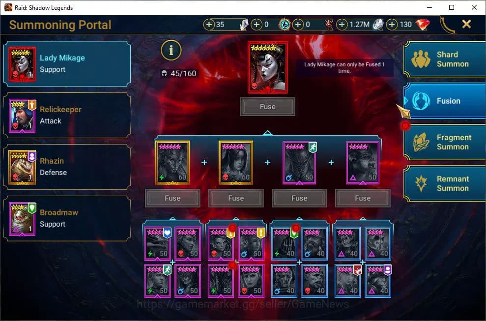 Raid: Shadow Legends Accounts Lv37 644K Power|1 Mythic(Galathir)|26 Legend(Queen image 9