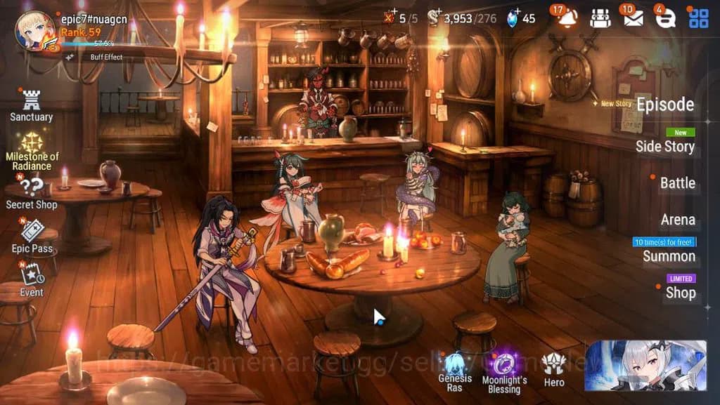 Epic Seven Accounts GLOBAL Unverif|New Era|8 ML(BArunka,BSHwayoung,Har image 1