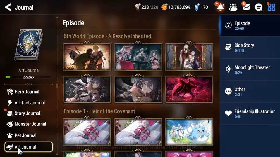 Epic Seven Accounts GLOBAL UNVERIF|New Era|3 ML(EIlynav, PC Flan, HLua image 15