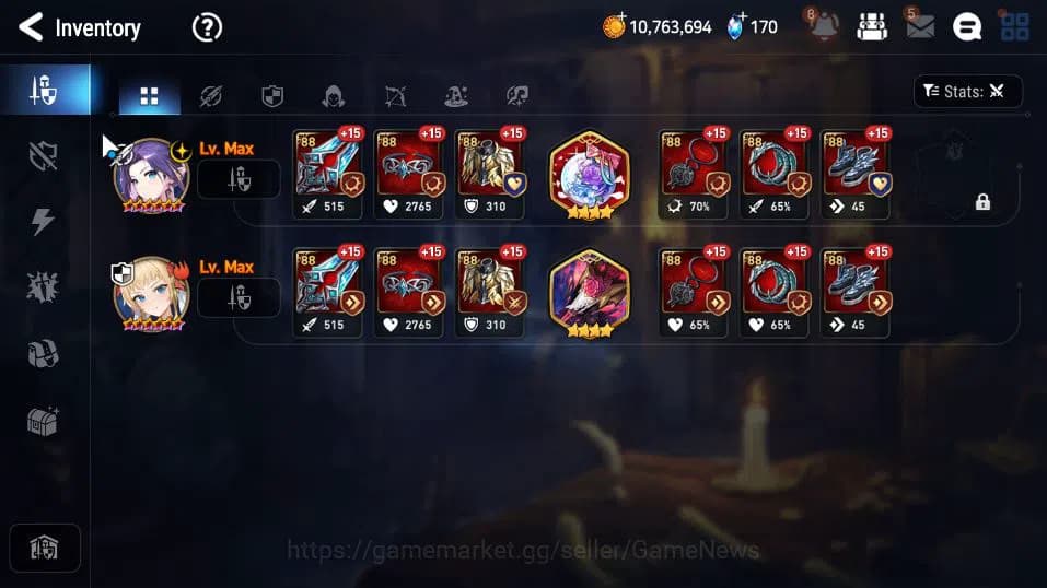 Epic Seven Accounts GLOBAL UNVERIF|New Era|3 ML(EIlynav, PC Flan, HLua image 9