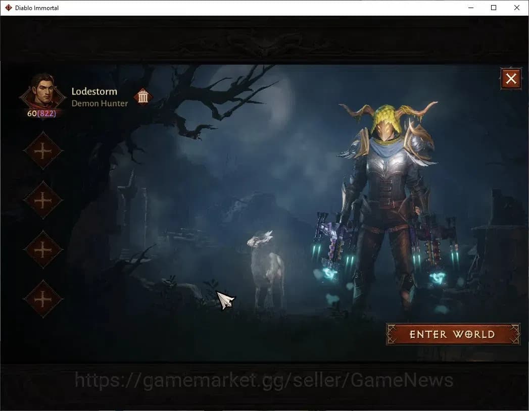 Diablo Immortal Accounts NA-Chain Of Honor |CS ON |Lv60(822) Demon Hunter | image 1