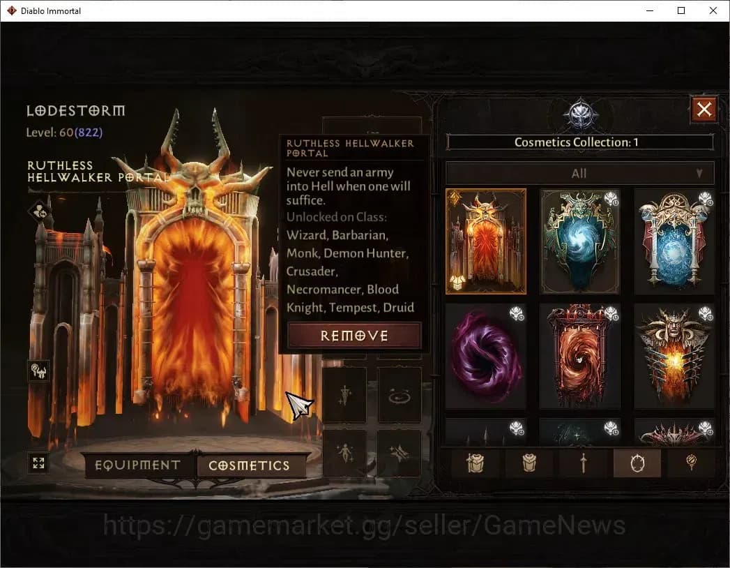 Diablo Immortal Accounts NA-Chain Of Honor |CS ON |Lv60(822) Demon Hunter | image 11