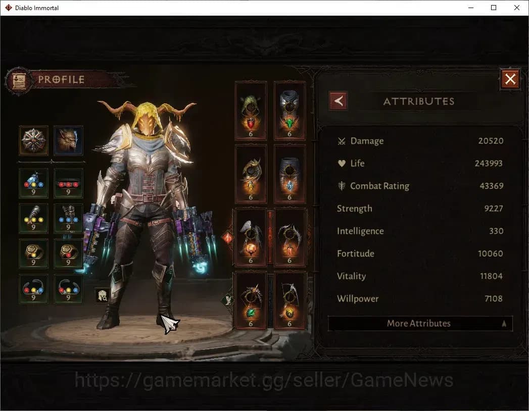 Diablo Immortal Accounts NA-Chain Of Honor |CS ON |Lv60(822) Demon Hunter | image 4