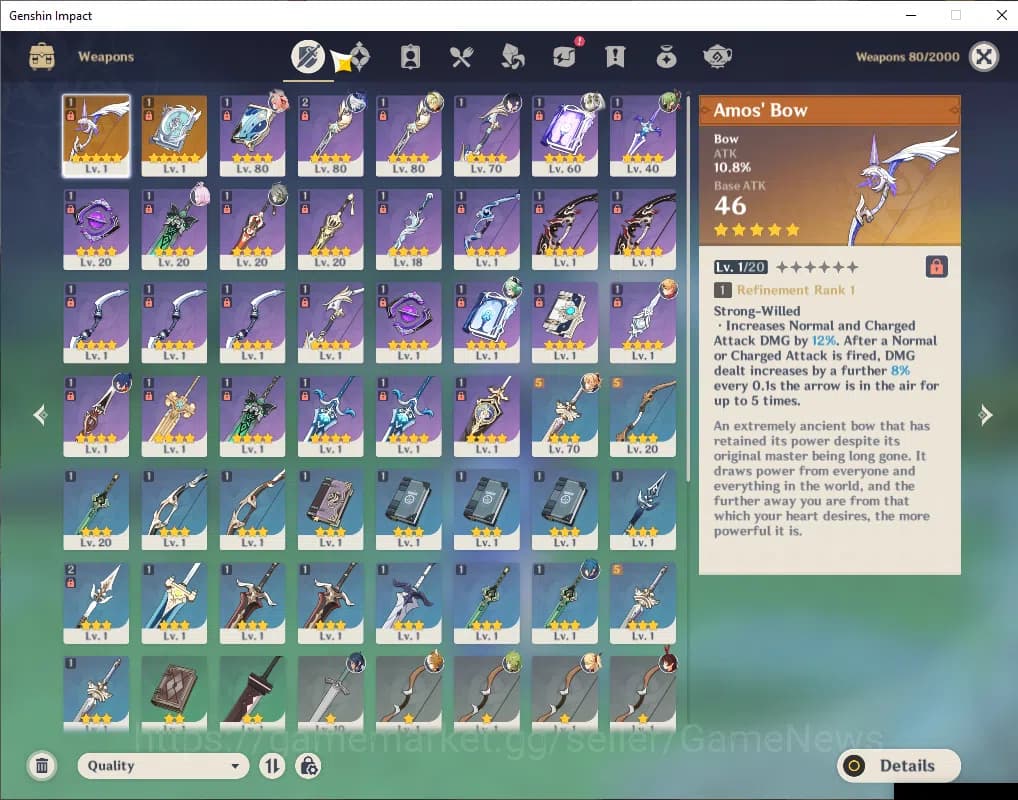 Genshin Impact Accounts ASIA|AR 51|5 Limited +2(*5Weapon)|Nahida,Furina,Ye image 11