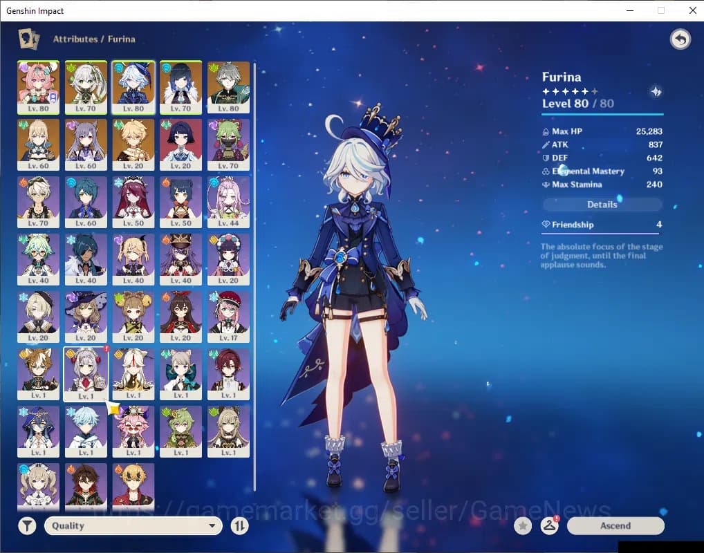Genshin Impact Accounts ASIA|AR 51|5 Limited +2(*5Weapon)|Nahida,Furina,Ye image 13