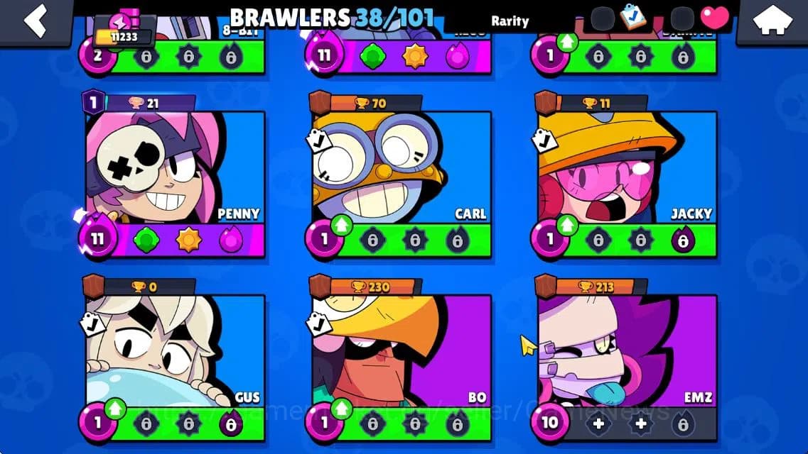 Brawl Stars Accounts 11233 Trophy|140 Gem|38 Brawler 7 MAX Lvl 3 Myth: image 10