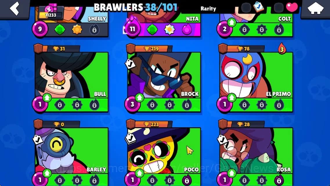 Brawl Stars Accounts 11233 Trophy|140 Gem|38 Brawler 7 MAX Lvl 3 Myth: image 12