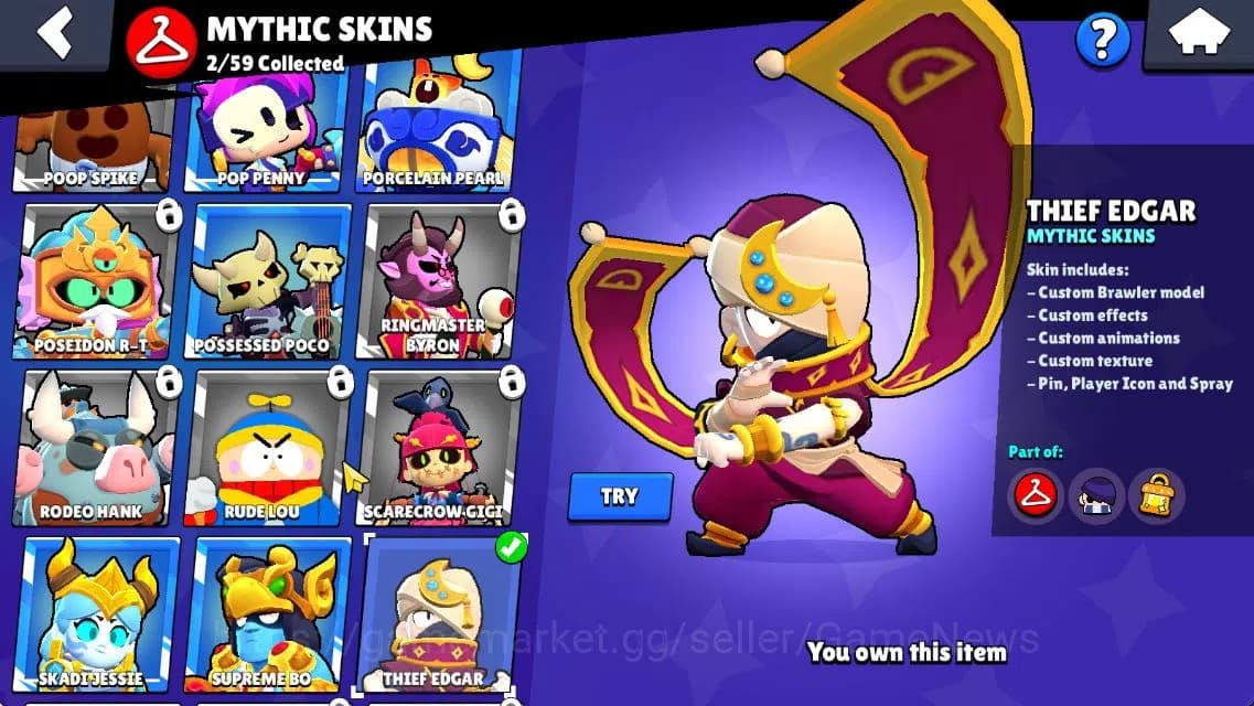 Brawl Stars Accounts 11233 Trophy|140 Gem|38 Brawler 7 MAX Lvl 3 Myth: image 15