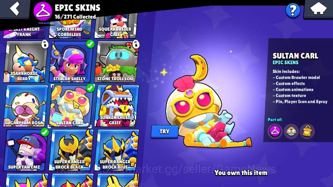 Brawl Stars Accounts 11233 Trophy|140 Gem|38 Brawler 7 MAX Lvl 3 Myth: image 18