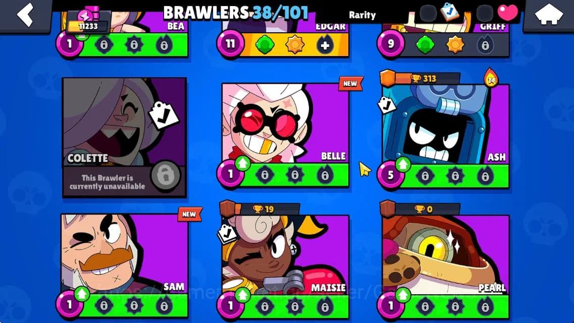 Brawl Stars Accounts 11233 Trophy|140 Gem|38 Brawler 7 MAX Lvl 3 Myth: image 8
