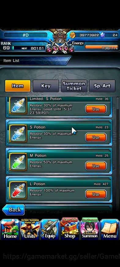 Grand Summoners Accounts Global |Rank 69|29 Ascend+9 TW|[Touma,Fren,Frieren image 15