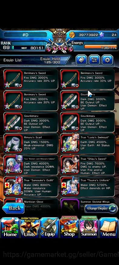Grand Summoners Accounts Global |Rank 69|29 Ascend+9 TW|[Touma,Fren,Frieren image 5