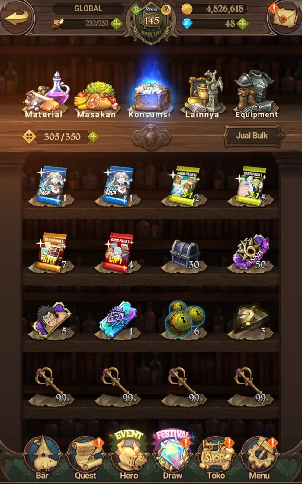 The Seven Deadly Sins: Grand Cross Accounts GLOBAL | 8M CC | 6 LR , 14 UR , 14 Collab | cek SS image 5