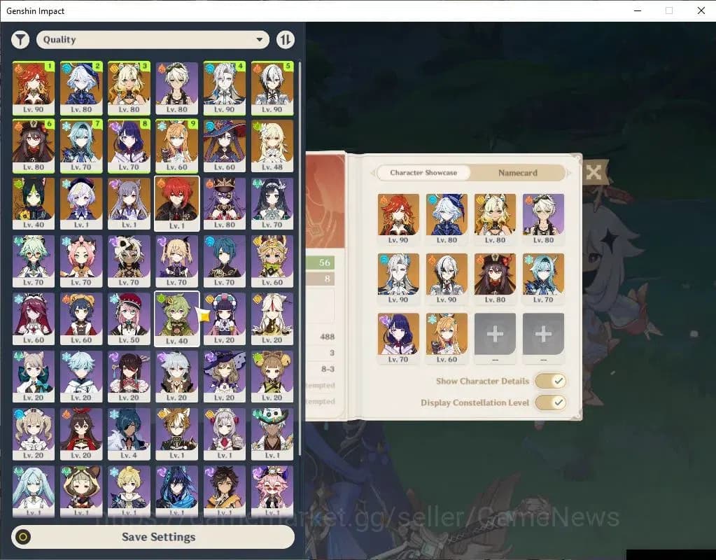 Genshin Impact Accounts ASIA|AR 56|Mavuika PremTeam|9 Limit+3(*5WeP)|Xilon image 1