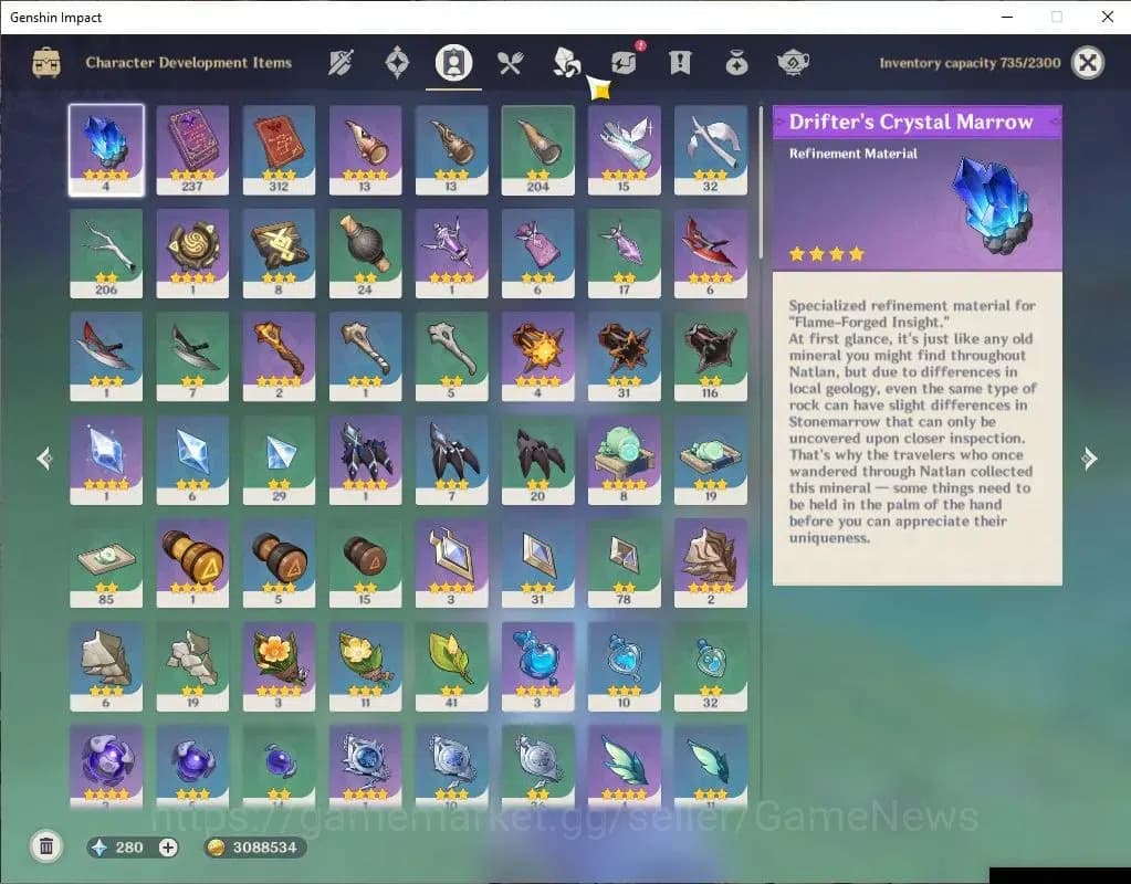 Genshin Impact Accounts ASIA|AR 56|Mavuika PremTeam|9 Limit+3(*5WeP)|Xilon image 5