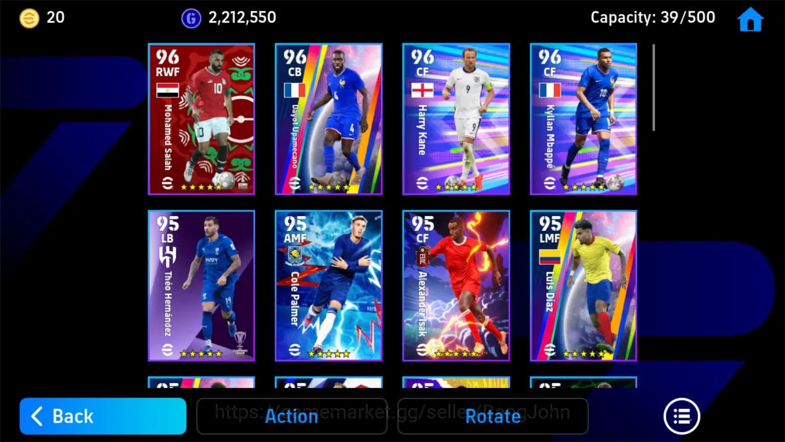 eFootball Accounts ANDROID|PW 3123|Gattuso epic,rashford,messi,hadji image 3
