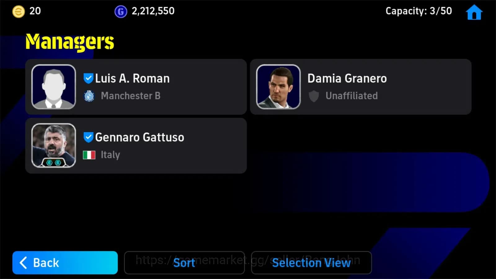 eFootball Accounts ANDROID|PW 3123|Gattuso epic,rashford,messi,hadji image 4
