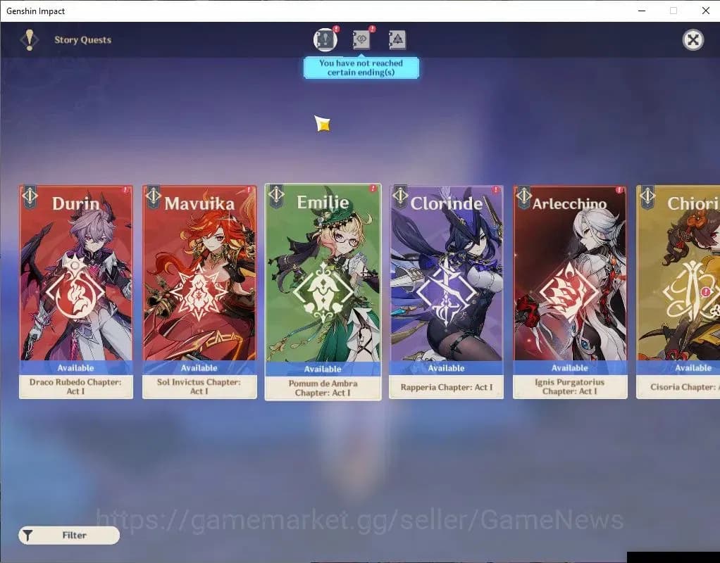 Genshin Impact Accounts ASIA|AR 56|5 Limit+3(*5WeP)Skirk Semi Prime|Skirk+ image 12