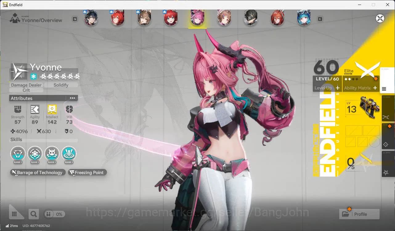 Arknights: Endfield Accounts ASIA | lv 53 LAEVATAIN, GILBERTA, YVONN, Ardelia, image 14