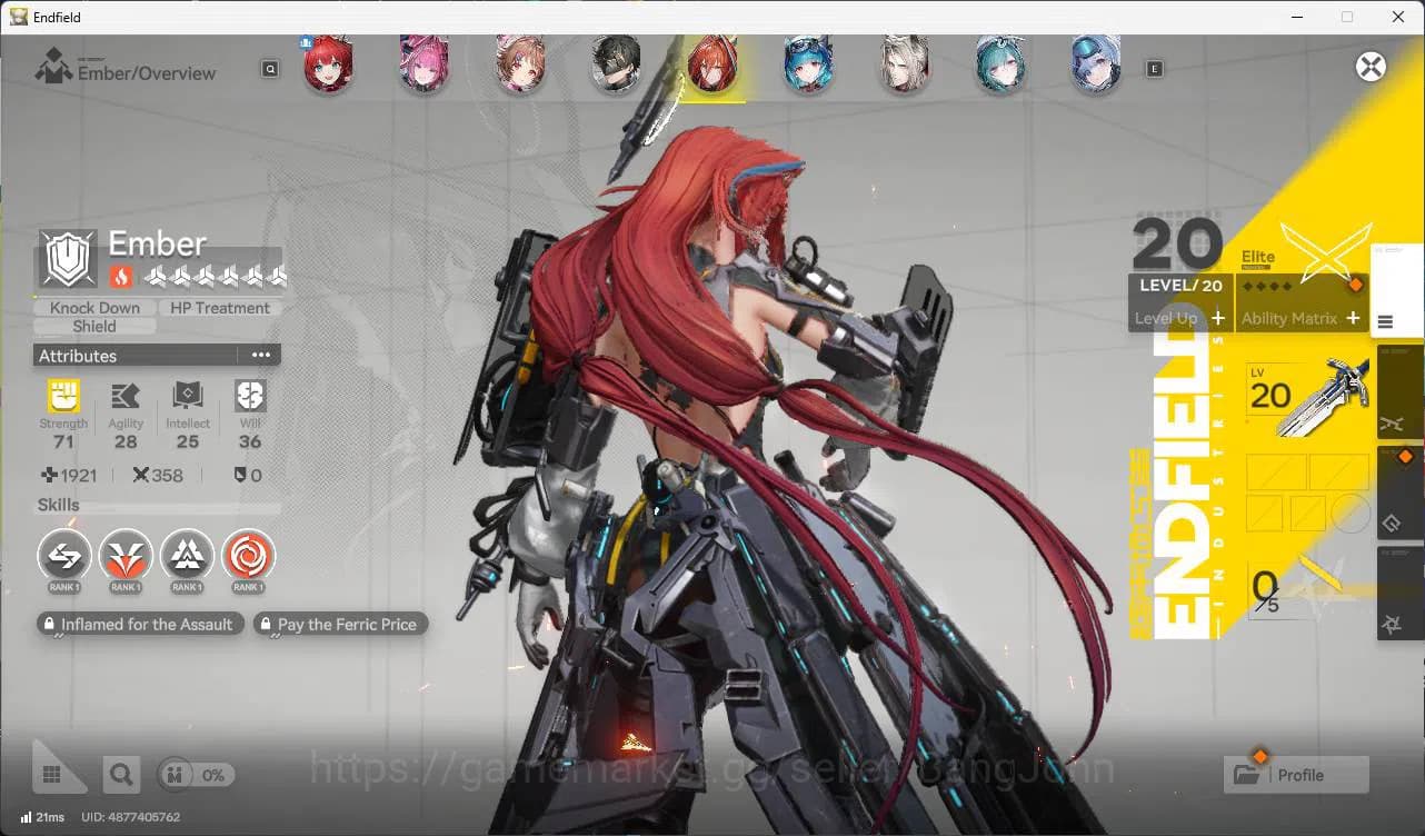 Arknights: Endfield Accounts ASIA | lv 53 LAEVATAIN, GILBERTA, YVONN, Ardelia, image 16