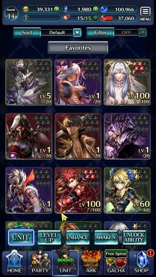 Last Cloudia Accounts GLOBAL|Rank 14|Top Tier Unit [Demon Lord Judecca-S image 1