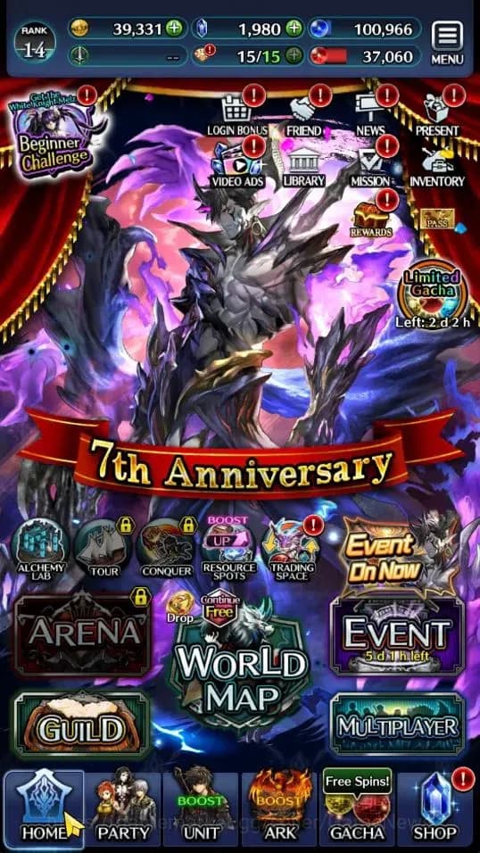 Last Cloudia Accounts GLOBAL|Rank 14|Top Tier Unit [Demon Lord Judecca-S image 5